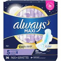 Always, Maxi Pads For Women, Size 5, Extra Heavy