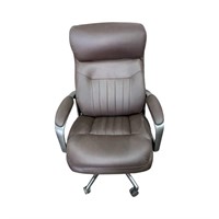 Lazyboy Brown Leather Office Chair