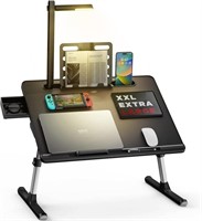 Laptop Bed Tray Desk with LED Desk Light, SAIJI