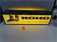 Double Sided Vintage Koho Ice Skate Lighted Sign
