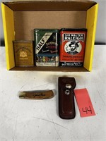 Old Tobacco Tins & Pocket Knife