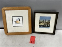 2 Small Signed Art Pieces