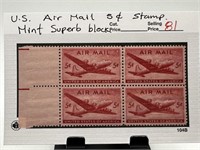 5C AIRMAIL STAMP BLOCK SET