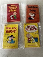 4 Vintage Paperback Charlie Brown Books