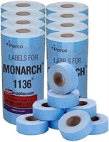 White Pricing Labels for Monarch 1136 Price Gun Ca
