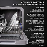 Farberware Portable Countertop Dishwasher with 5-L