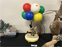 Vintage Kid's Clown Balloon Lamp