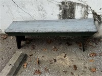 Green & Gray Wooden Bench