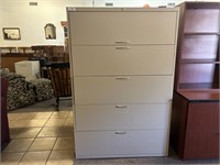 Five Drawer Filing Cabinet 18 x 42 x 64H