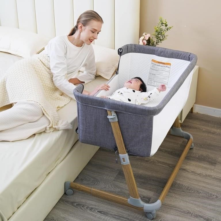 NEW Pamo babe Baby Bassinet Bedside Sleeper for