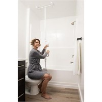 Stander Bathtub Security Pole and Curve Grab Bar,