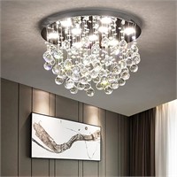 7PM 20" Small Chandeliers, 9-Light Modern Round