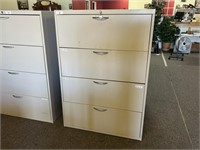 Four Drawer Filing Cabinet W/ Key, 36x18x52H