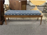 Ethan Allen Solid Wood Bench With Pad