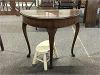 Antique Accent Table And Footstool