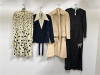 Group of vintage women’s dresses & blouses