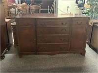Vintage Solid Wood Buffet, Good Condition