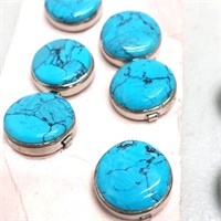 Button covers turquoise indian head