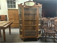 Stunning Antique Oak China Cabinet