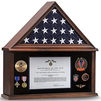 Zmiky Large Burial Flag Display Case American