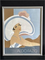 Vintage framed Aldo Fazio poster