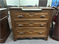 Antique Turn Of The Century 3 Drawer Chest