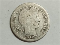 OF) Better date 1912 S silver Barber dime
