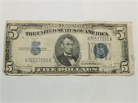 OF) 1934 D $5 silver certificate