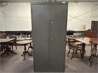 Two Door Metal Storage Locker 36x18x76H