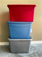 Assorted Storage Totes w/ Lids