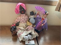 Cloth and Wooden Dolls
