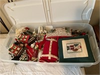 Tote Of Christmas Decor