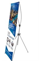 SIGN Reinforced Block Adjustable Tripod X Banner