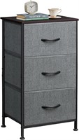$36  WLIVE 3-Drawer Dresser  Dark Grey