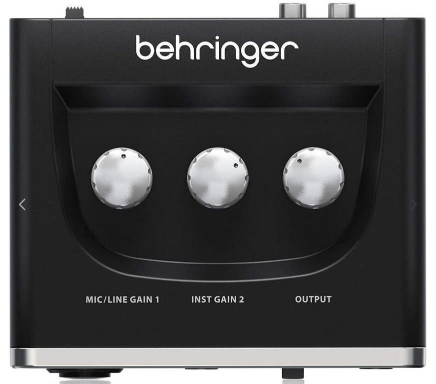 Behringer 2 Input 2 Output USB Audio Interface Bla