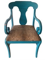 Turquoise Painted Chair