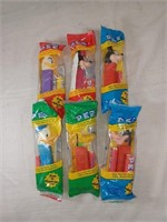 6 sealed Pez. Disney characters.