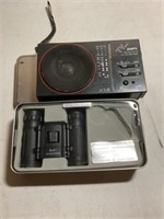 Binoculars and radio