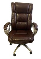 Brown Leather Broyhill Office Chair