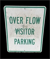 Metal Overflow Parking Only Sign