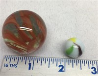 C2) VINTAGE MARBLES LARGE & REGULAR SIZE-GORGEOUS