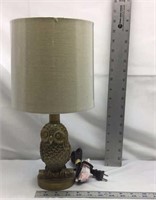 C1) OWL LAMP, LAMP SHADE STILL FACTORY SEALED