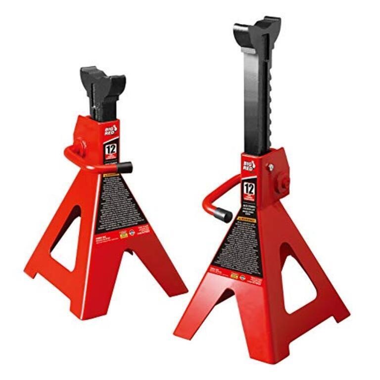 BIG RED T41202 Torin Steel Jack Stands: 12 Ton (24