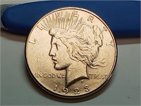 OF) Uncirculated 1923 s silver Peace dollar