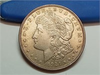 OF) 1921 silver Morgan dollar