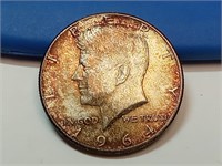 OF) 1964 Kennedy silver half dollar