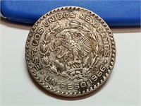 OF) 1966 Mexico silver peso