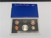 OF) 1970 us proof set with silver half dollar