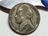 OF) 1945 S silver war nickel