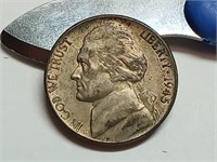 OF) 1945 S silver war nickel